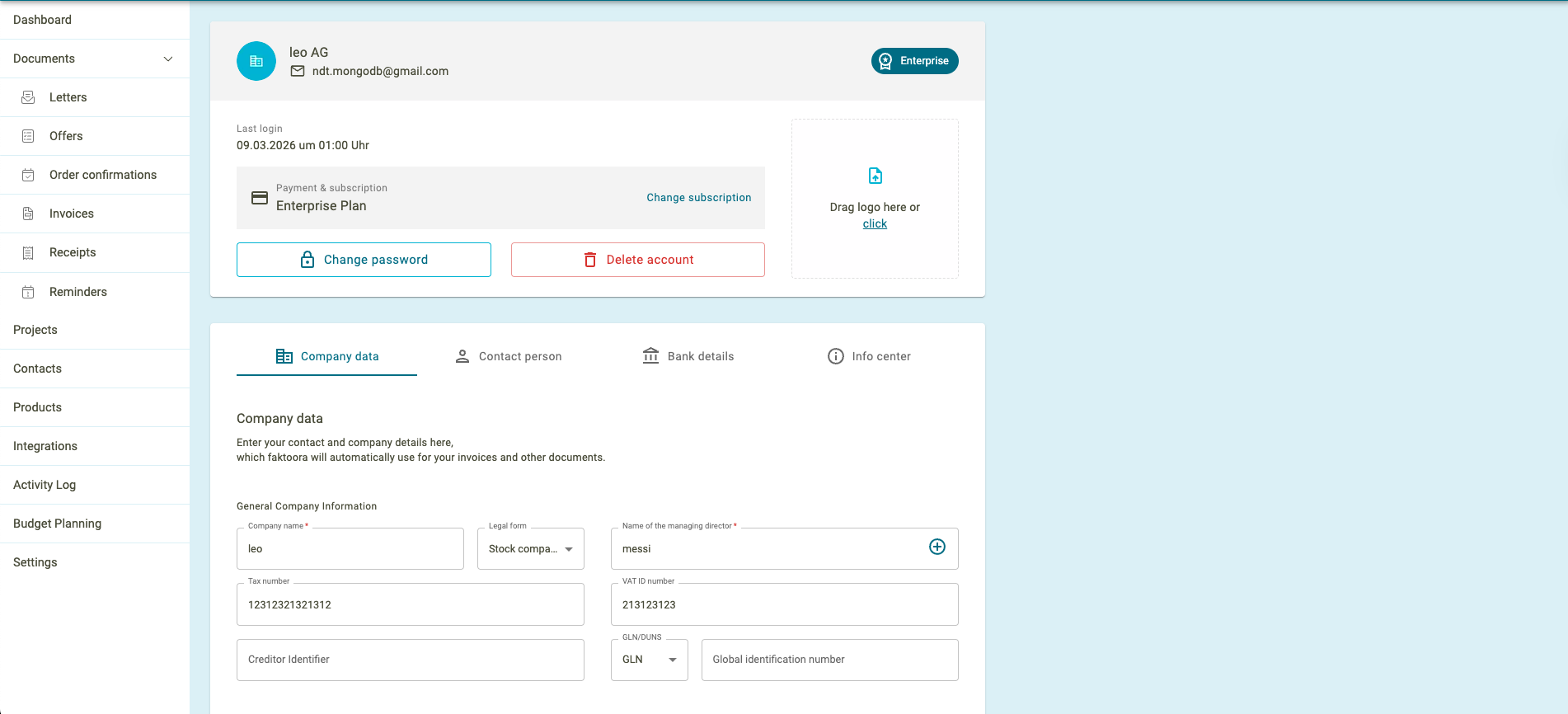 Profil & Kontoeinstellungen
